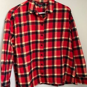 COPY - Madewell flannel top NWT